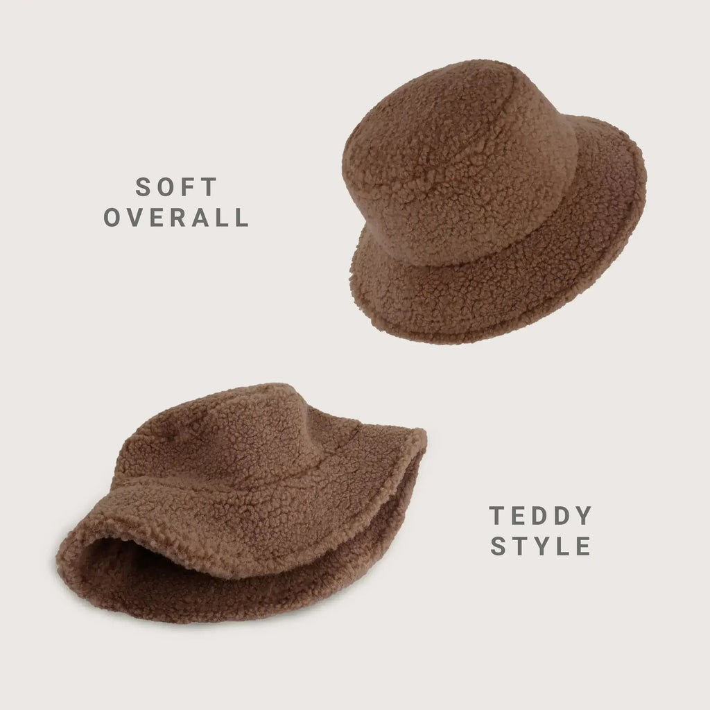 🧸 ChoKoLids Sherpa Bucket Hat – Soft Comfort Meets Sun Protection