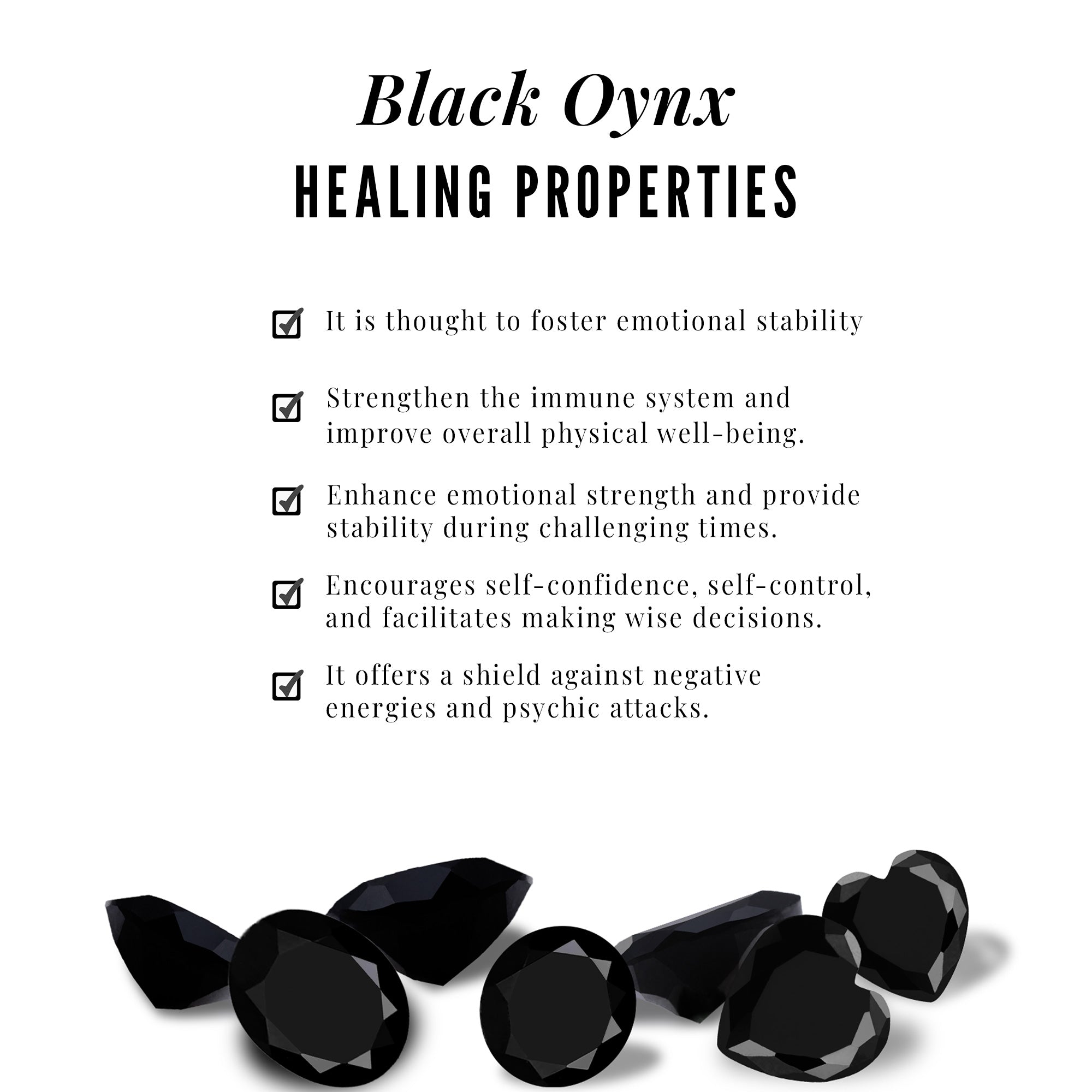 Real 2.2 Carat Black Onyx Teardrop Pendant Necklace with Moissanite