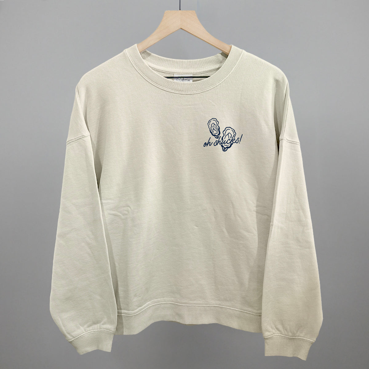 Oh Shucks Oysters (Navy Blue) (Left Chest)