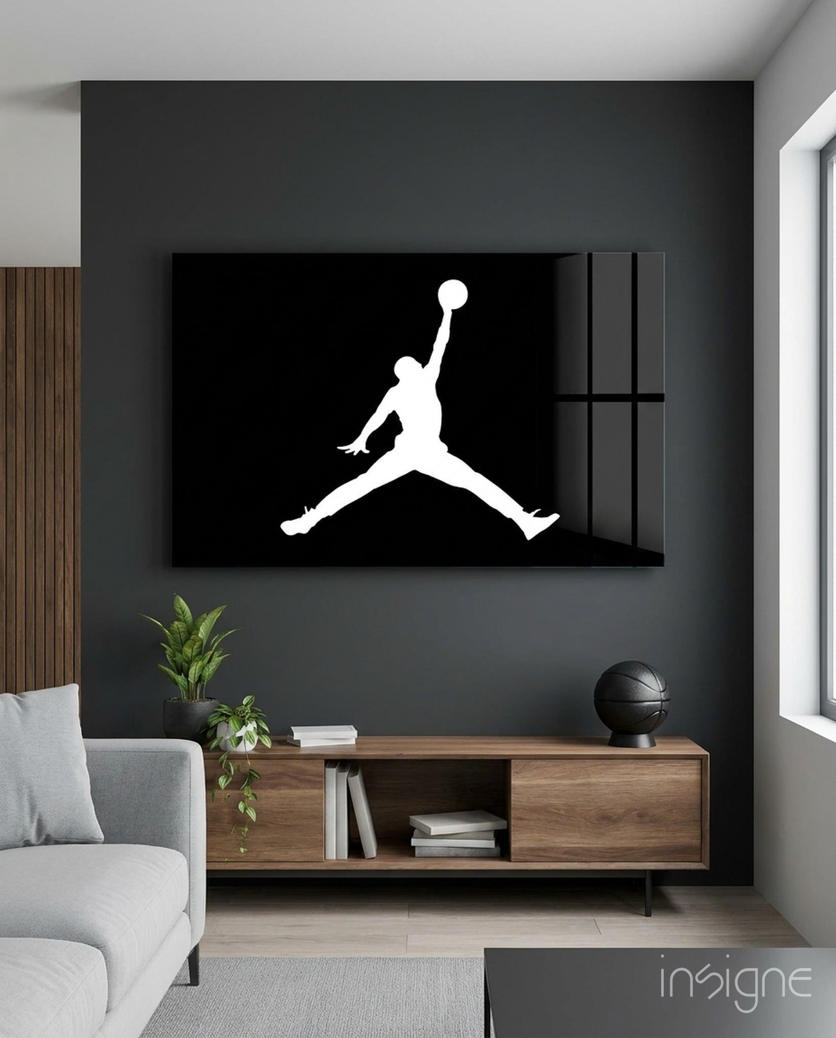 Air Jordan Glass Wall Art