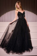 Ladivine CC415 Dress Strapless Beaded Tulle Ball Gown