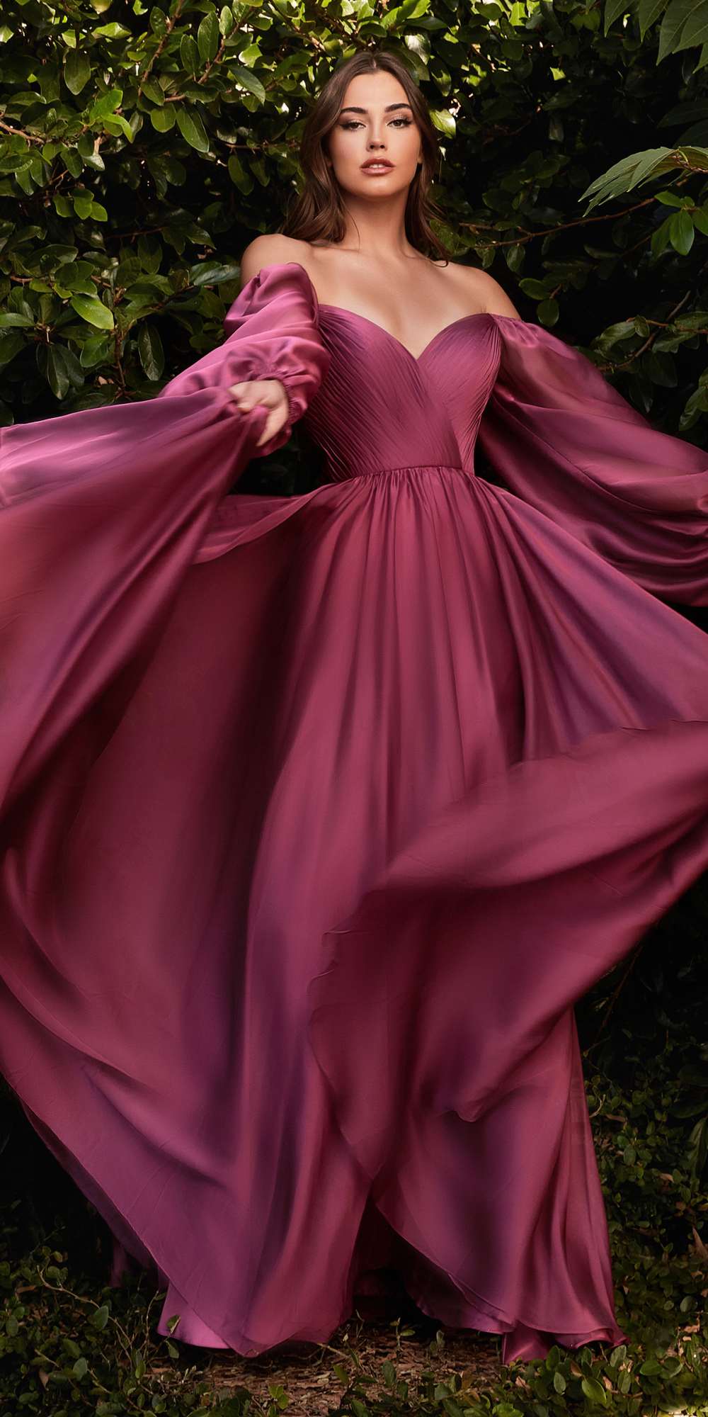 Cinderella Divine CD243 Long Sleeve A-Line Dress