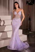 Ladivine CD759 Embellished Fit & Flare Prom Dress
