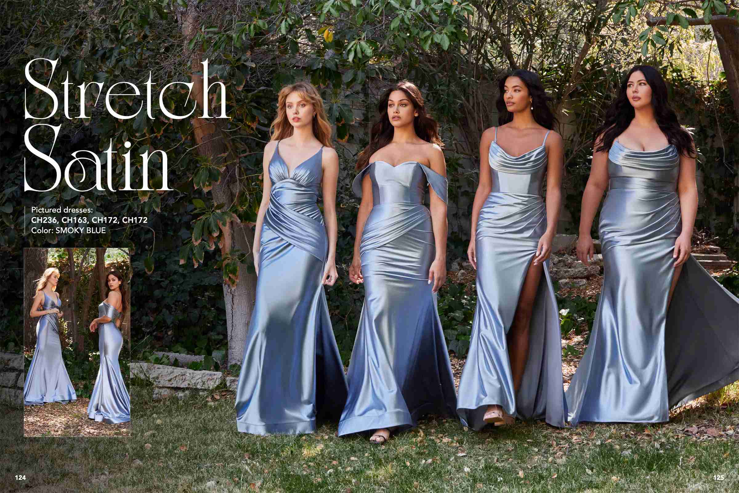 Cinderella Divine CH172 Long Satin Gown with Cowl Neckline and Slit