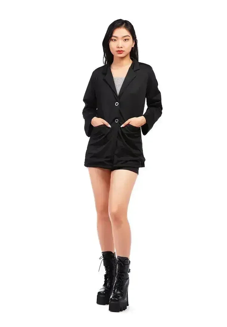 Casual Oversized Double Breasted Jacket