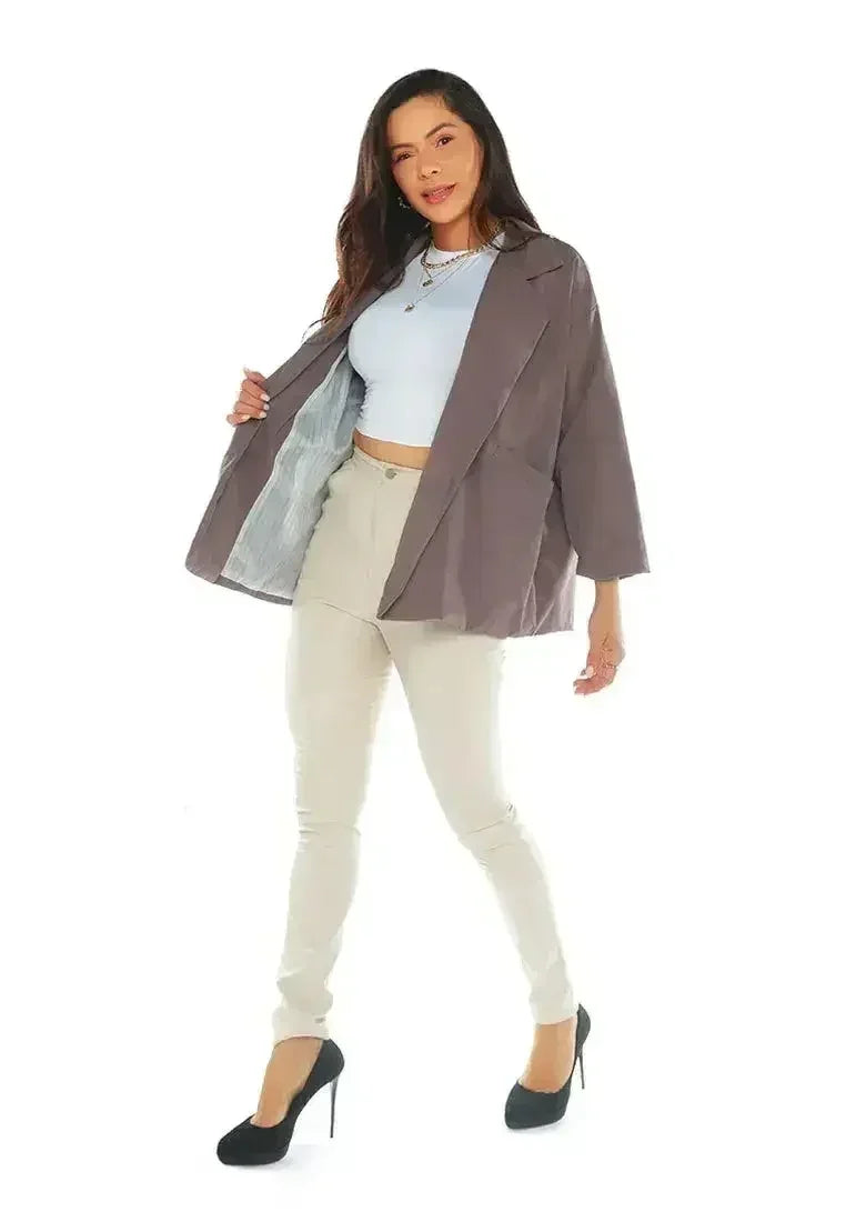 Casual Oversized Double Breasted Jacket