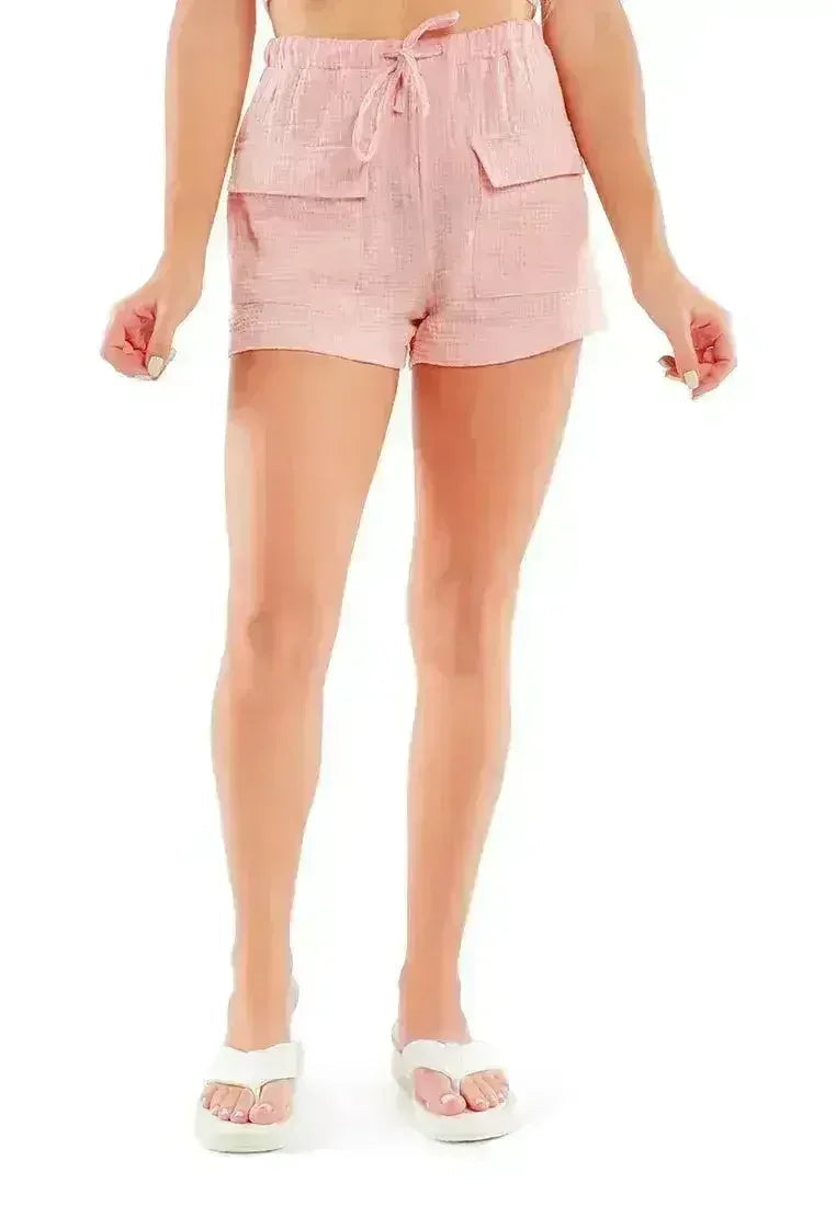 Drawstring Summer Shorts | Lightweight Beach Loungewear -  Femstylo