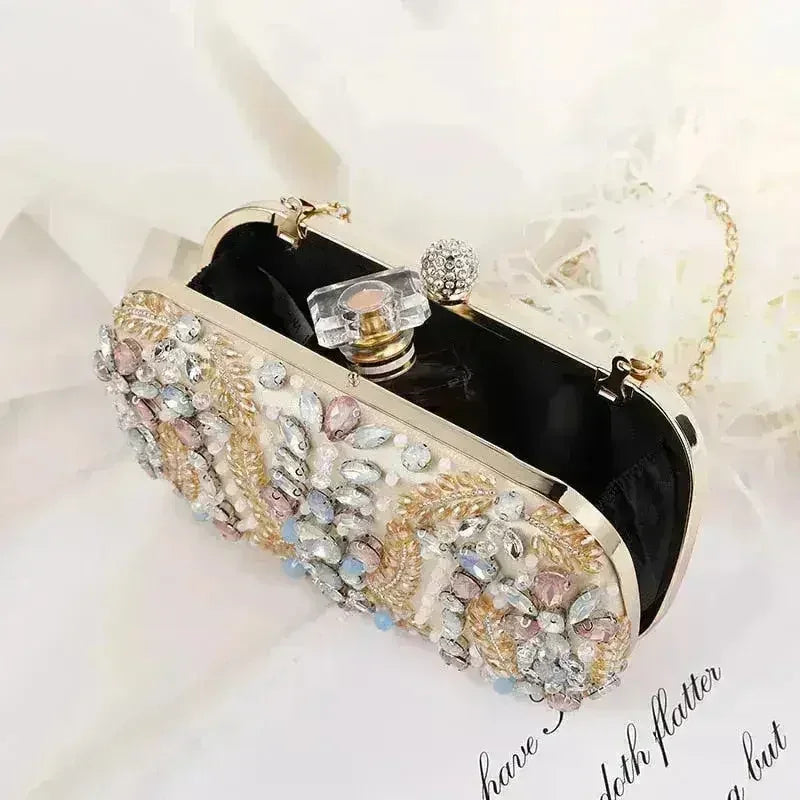 Luxury Rhinestone Clutch Bag - Wedding & Party Purse | Femstylo