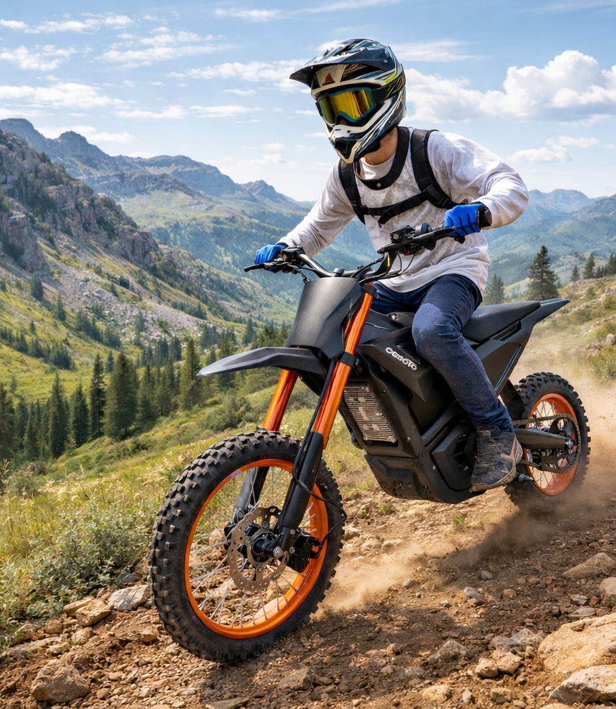 CEMOTO D-Series | 3000W–6000W Off-Road Electric Dirt Bike for Teens & Adults