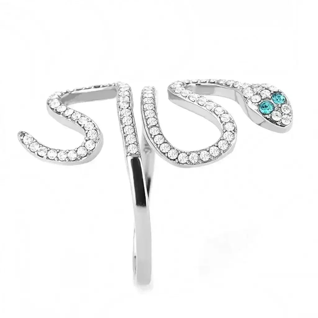 Women Stainless Steel Synthetic Crystal Rings