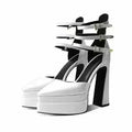 Pointed Toe High Heel Hollow Sandals - 14.5cm Platform Pumps | Femstylo