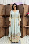Party wear  long dress with Plazzo phant