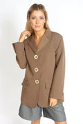 Oversized Blazer with Pockets | Take Me Seriously Blazer - Femstylo