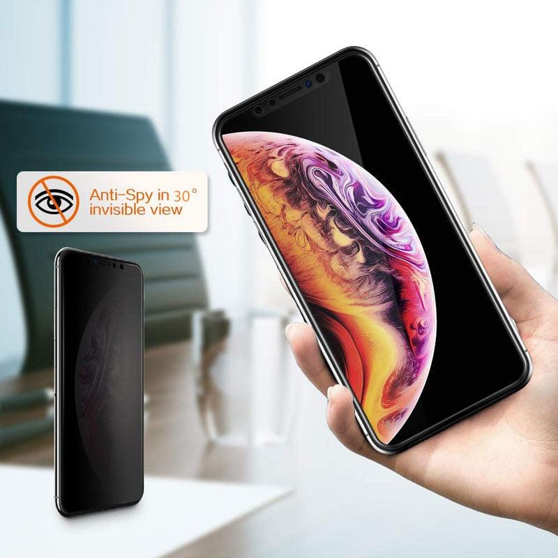 3Pcs Full Cover Black Edge Anti-spy Tempered Glass  Private Screen Protector For iPhone 14 13 12 11 Pro MAX X XS Max XR 7 8 Plus Tempered Glass Full Glue Edge to Edge scratchproof Guard Screen Guard for iPhone
