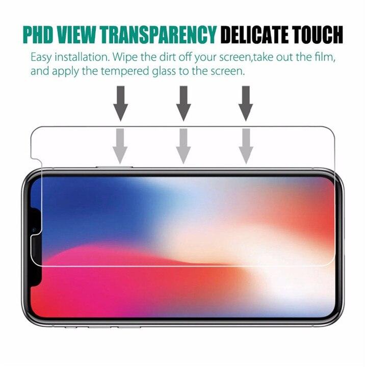 3pcs For iPhone 12 13 Mini 14 Pro Max Glass Screen Protector For iPhone XR XS SE 2022 6 7 8 Plus 13 Pro Max Glass Not Full Cover Curved Edge Anti Explosion Temper Glass Screen Protector for iPhone