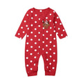 My First Christmas Baby Boy Girl Rompers Newborn Infant Baby Cartoon Deer Red Jumpsuit 0-18M For Girls and Boys For Christmas
