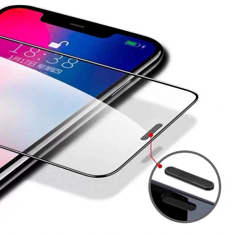 3Pcs Dust Net Protective Glass For iPhone 13 12 11 Pro XS Max XR 12 Mini Full Cover Protector Tempered Glass on iphone 13 14 Pro  Soft Flexible Ceramic Film Screen Protector Compatible with iPhone