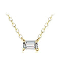 Modian Genuine 925 Sterling Silver Fashion Charm AAA Zirconia Pendant Necklace For Women Silver Female Necklaces Fine Jewelry
