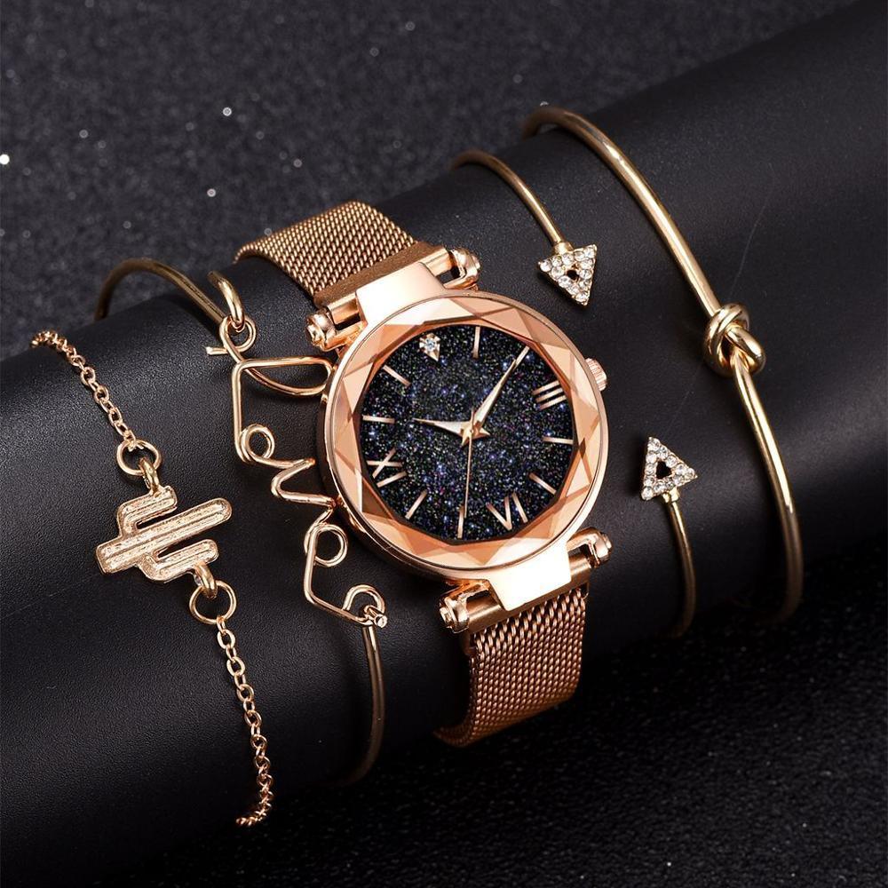 New STEVVEX Luxury Women Watches Magnetic Starry Sky Female Clock Quartz Wristwatch Fashion Ladies Wrist Watch For Women and Girls