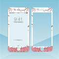 Flowers Cartoon Screen Protector For iPhone 13 12 11 Pro Max Soft Edge Tempered Glass on For iPhone XS MAX XR 7 8 PLUS Lovely Easy Installation Frame 9H Hardness Full Coverage Bubble Free Cute Lovely Cherry Blossom Design Glass For iPhone