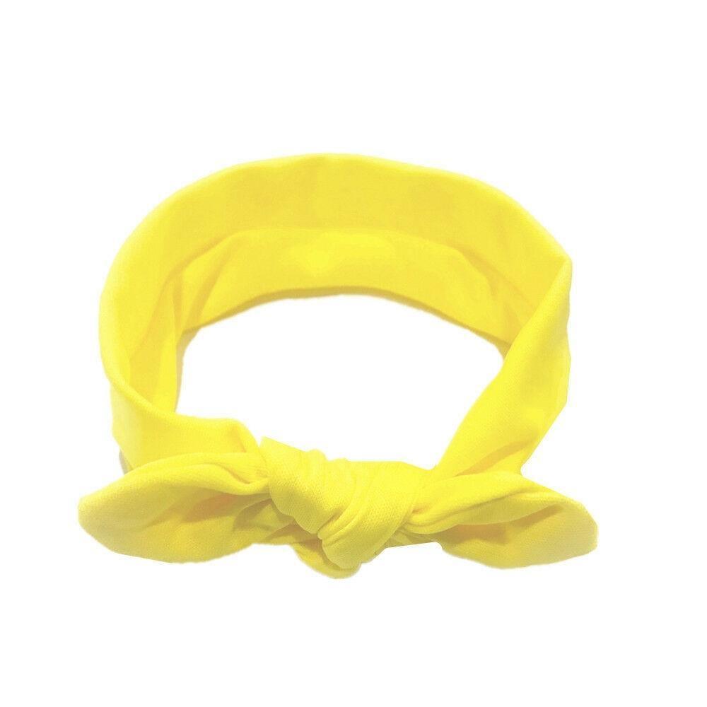 Baby Solid Bowknot Hairband Cute Soft Head Elastic Headband Princess Cute Headband Headwear Hair Accessories For Girls