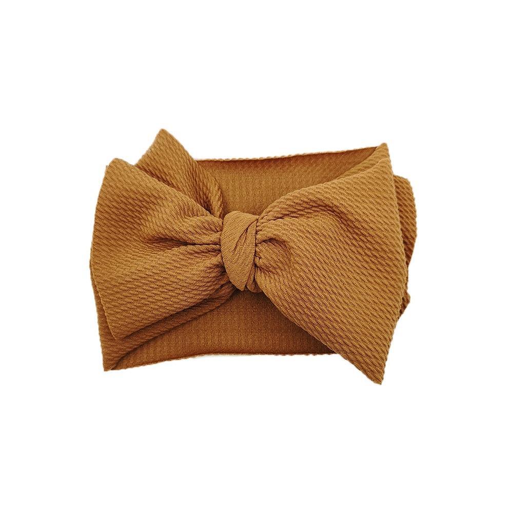Baby Girls Headband Toddler Big Bow Hairband Cute Solid Stretch Turban For Baby Girls