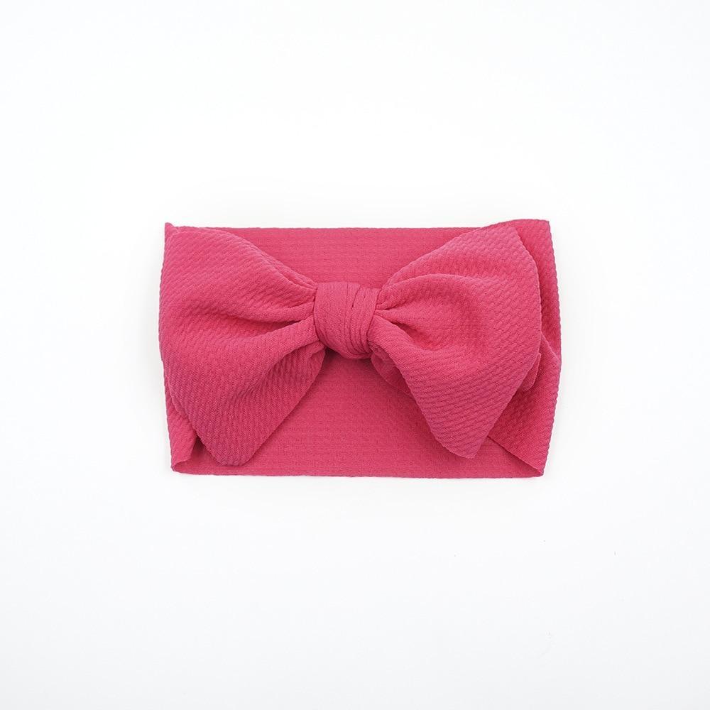 Baby Girls Headband Toddler Big Bow Hairband Cute Solid Stretch Turban For Baby Girls
