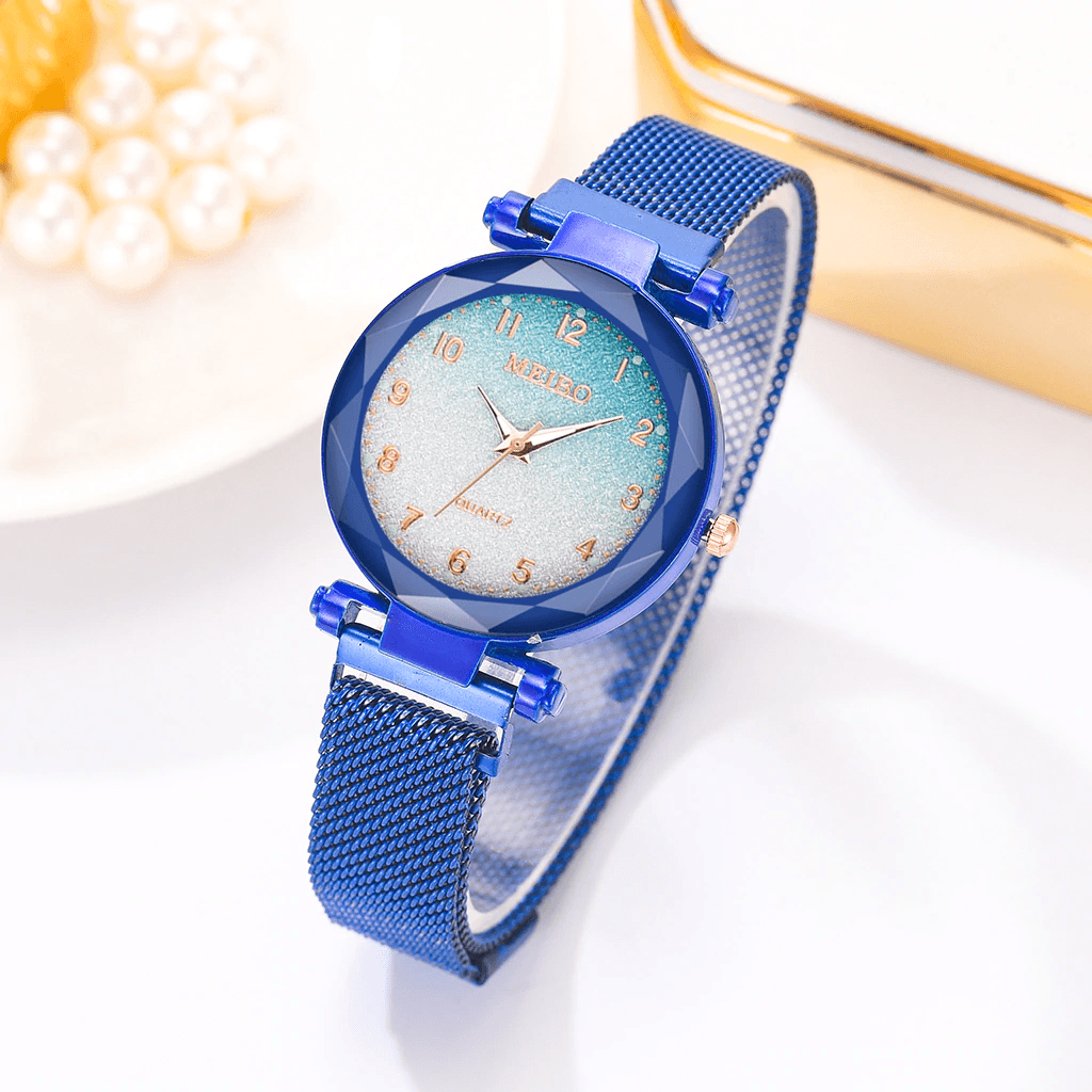 Women Magnet Buckle Gradient Color Watches Luxury Ladies Fashion Female Wristwatches For Gift Clock For Women and Girls