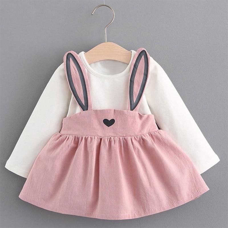 Newborn Baby Girl Cartoon Dress With Bag Infant Clothing Toddler Dress In elegant Design Made for Kids