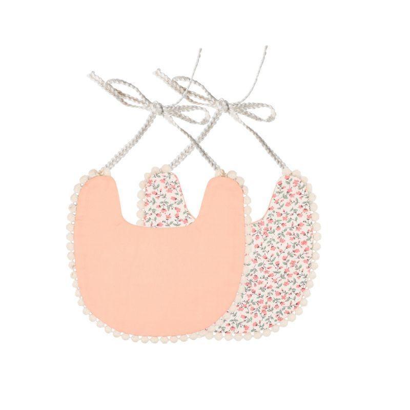 Baby Tassel Saliva Towel Floral Vintage Newborn Double Side Bandana Bibs For Boys And Girls