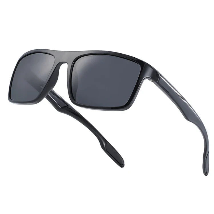 BARCURTR90 Ultralight Polarized Sunglasses for Men Vintage Square Eyewear with UV400 Protection for Summer
