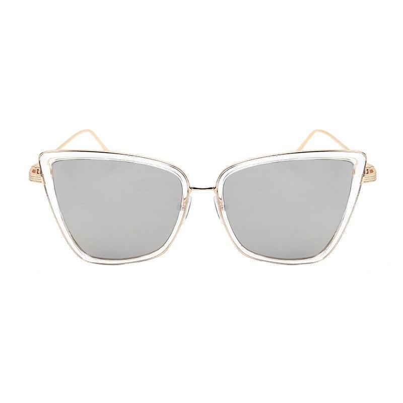 2021 New Cateye Sunglasses for Women In Vintage Metal Glasses Style For Women And Lady With  Mirror Retro  Glasses And UV400 Protection