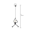 Industrial Metal Pendant Light, Creative Cartoon Ceiling Light Fixture, Indoor Hanging Lamp, Modern Minimalist Lamps for Bedrooms Loft Study Restaurant Entryway Foyer, E27 Great decoration for Bedroom and Kids Room