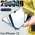 20000D Curved Full Cover Glass On For iPhone 12 Mini 11 12 Pro X XR XS Max SE 6 6S 7 8 Plus Tempered Glass Film Screen Protector Tempered Glass Protective Film HD Clear Screen Glass For iPhone