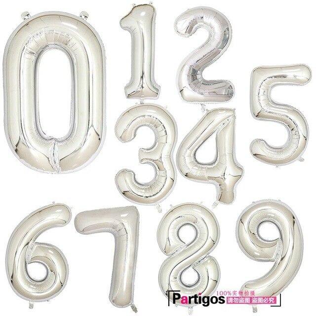 Elegant Luxury Helium Modern 32inch Luxury Ballon Number Foil Ballons For Party and Celebrations Modern Decoration for Celebration