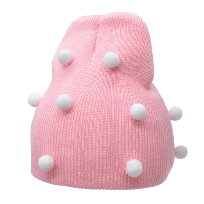Baby Winter Autumn Warm Knit Hat For Girls Boys Solid Color For Baby and Kids