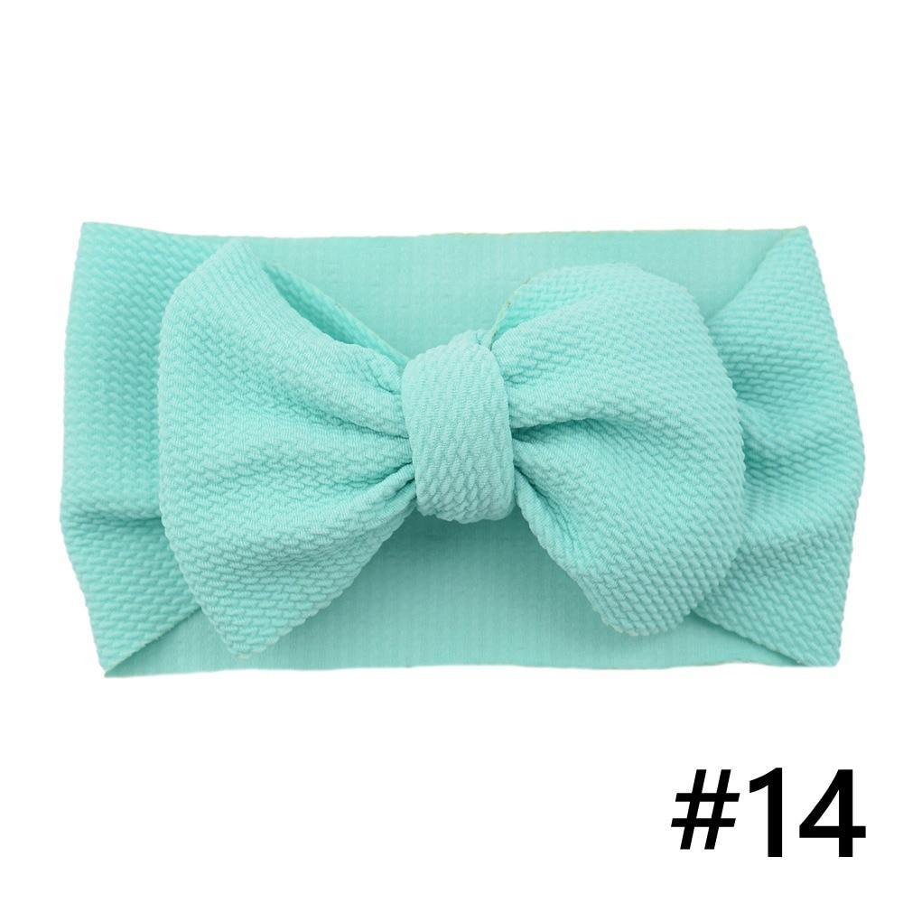 Baby Girls Headband Big Bow Hair Band Kids Adjustable Head Wrap Turban Infant Hair Accessories