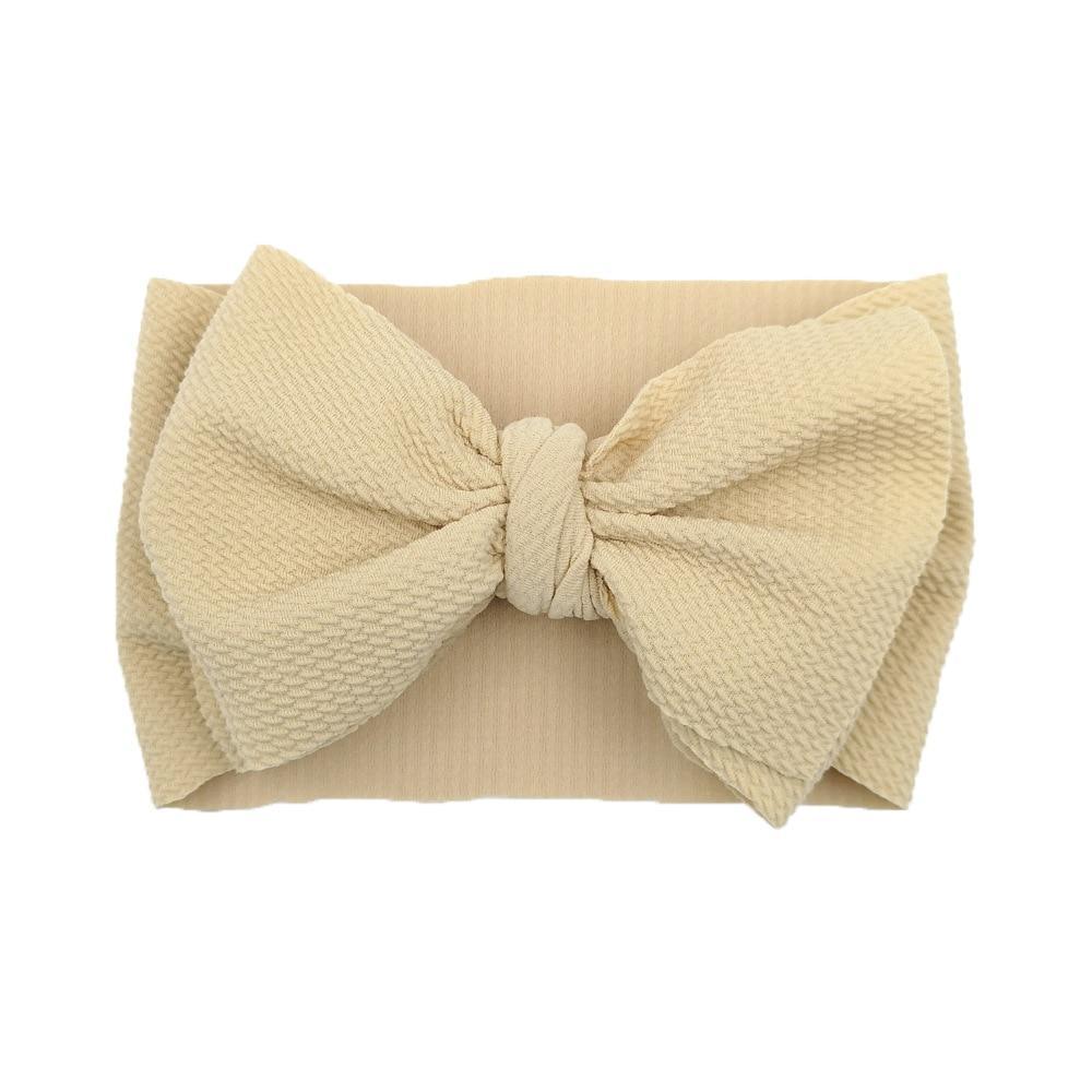 Baby Girls Headband Toddler Big Bow Hairband Cute Solid Stretch Turban For Baby Girls