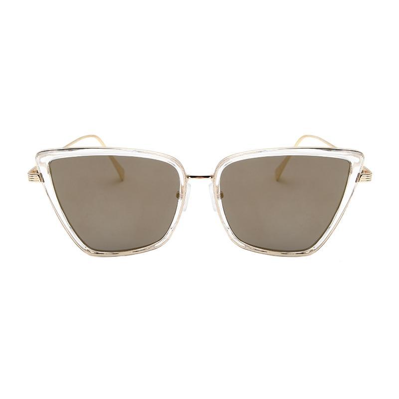 2021 New Cateye Sunglasses for Women In Vintage Metal Glasses Style For Women And Lady With  Mirror Retro  Glasses And UV400 Protection