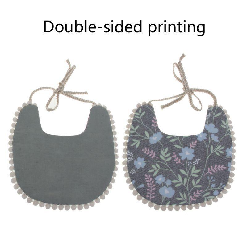 Baby Tassel Saliva Towel Floral Vintage Newborn Double Side Bandana Bibs For Boys And Girls