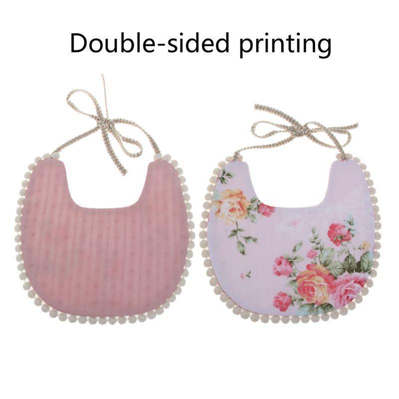 Baby Tassel Saliva Towel Floral Vintage Newborn Double Side Bandana Bibs For Boys And Girls