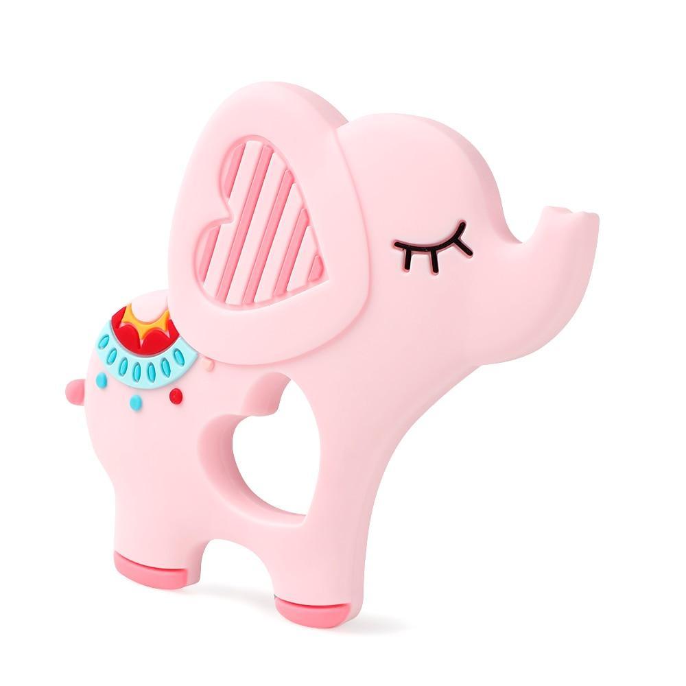 Baby Silicone Teethers BPA Free Teething Toy Animal Dog Koala Owl Elephant Baby Ring Teether Silicone Beads For Kids and Baby