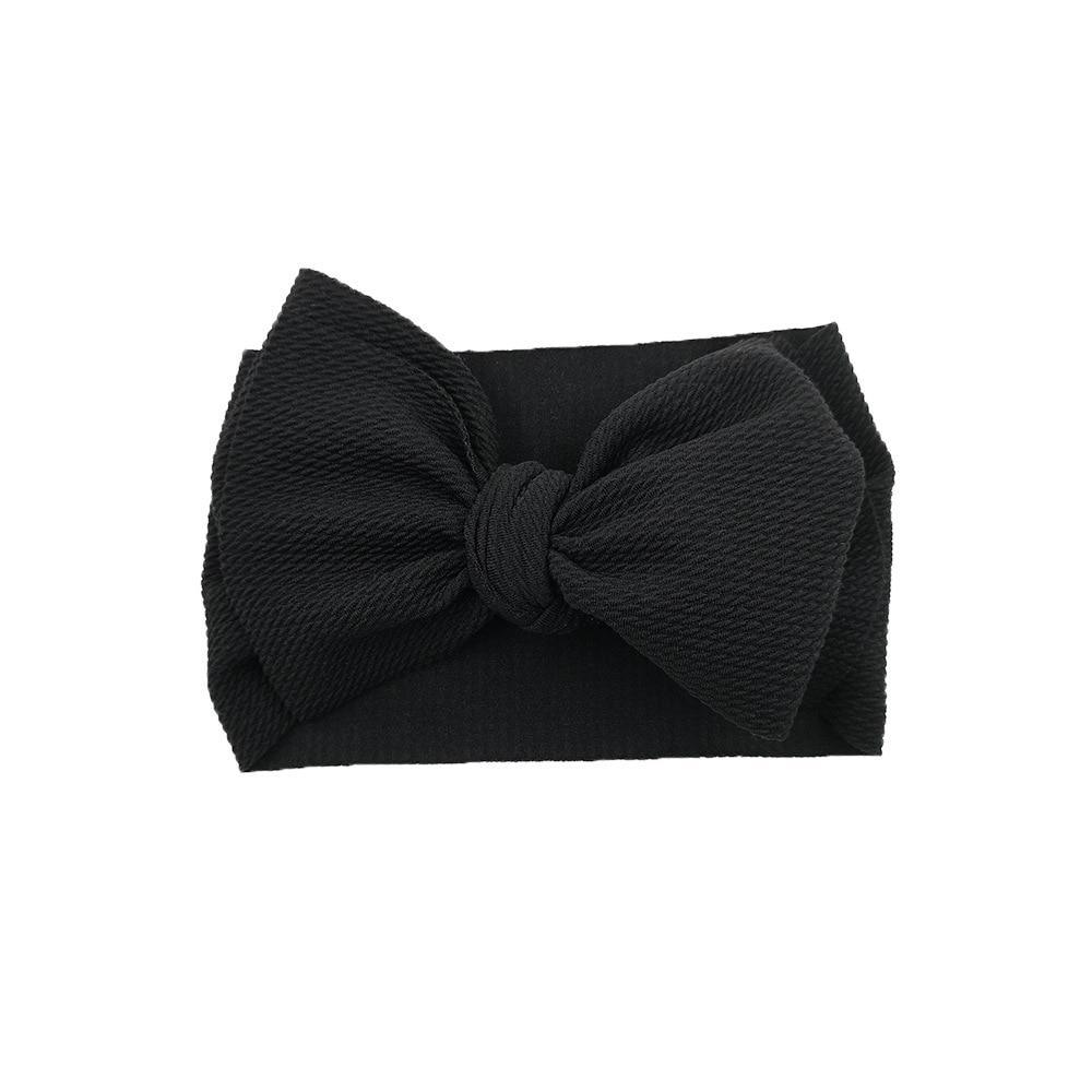 Baby Girls Headband Toddler Big Bow Hairband Cute Solid Stretch Turban For Baby Girls