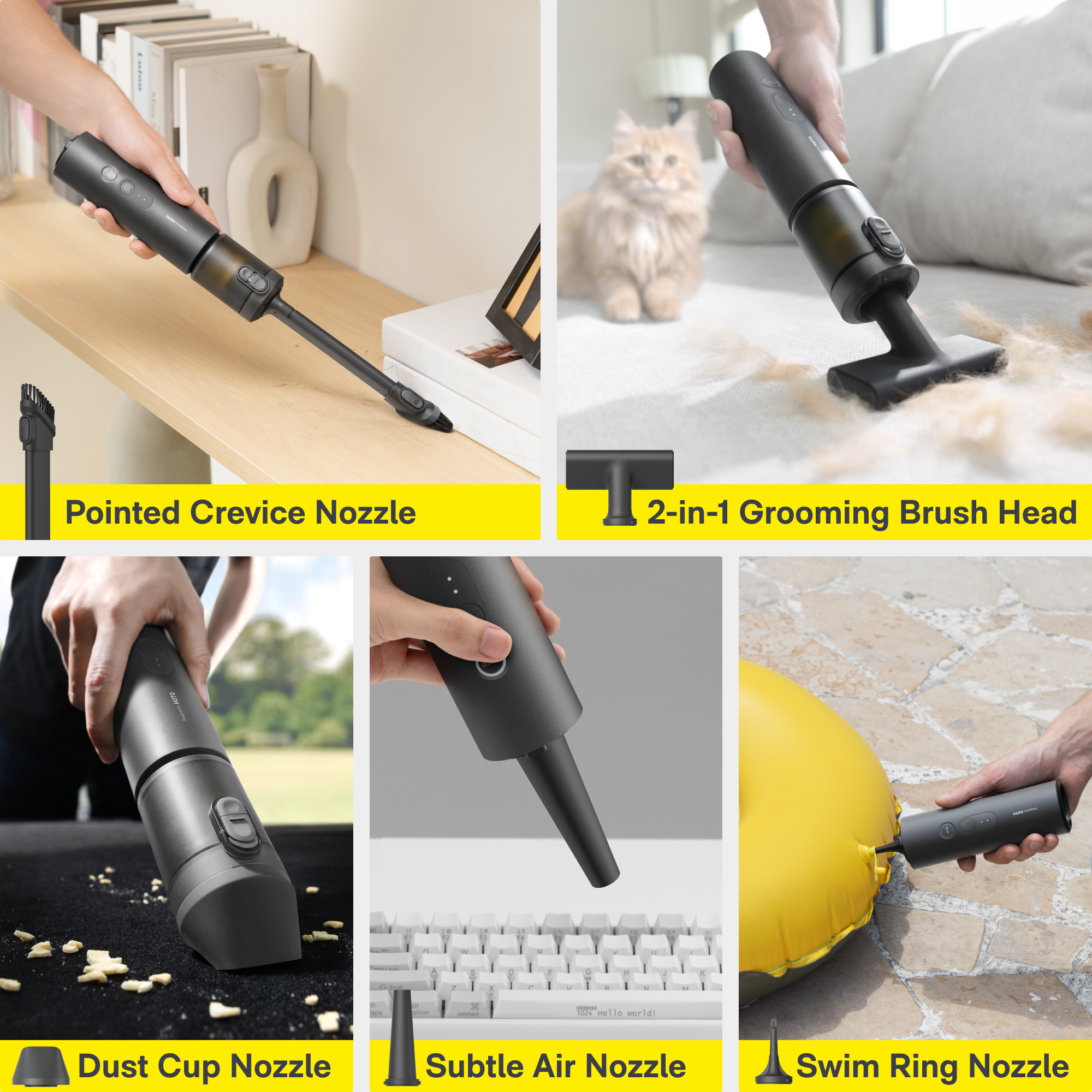 HOTO AutoCare Air Duster & Vacuum