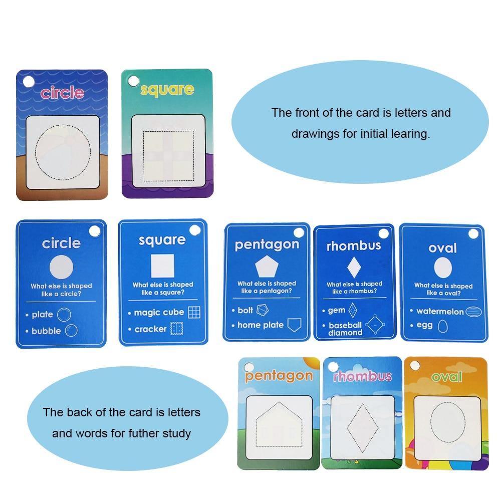 3 Types Water Drawing Learning Card & 1 Magic Pen Coloring Paper Cards Painting Board Educational Toys Drawing Book For  For Kids