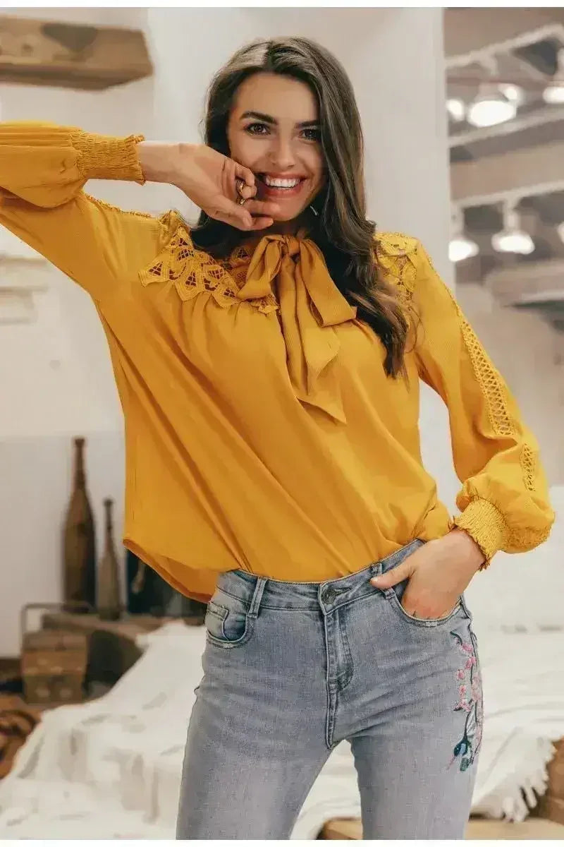 Embroidery Long Sleeve Summer Spring Hollow Out | Femstylo