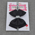Luxury New Baby Hair Bow Flower Headband Silver Ribbon Hair Band Handmade Hair Accessories Bow for Children