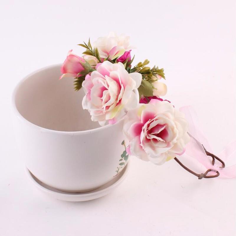 Modern Flower Headband Newborn  Matching Flower Crown for Mother Kids  Hair Band Accessories