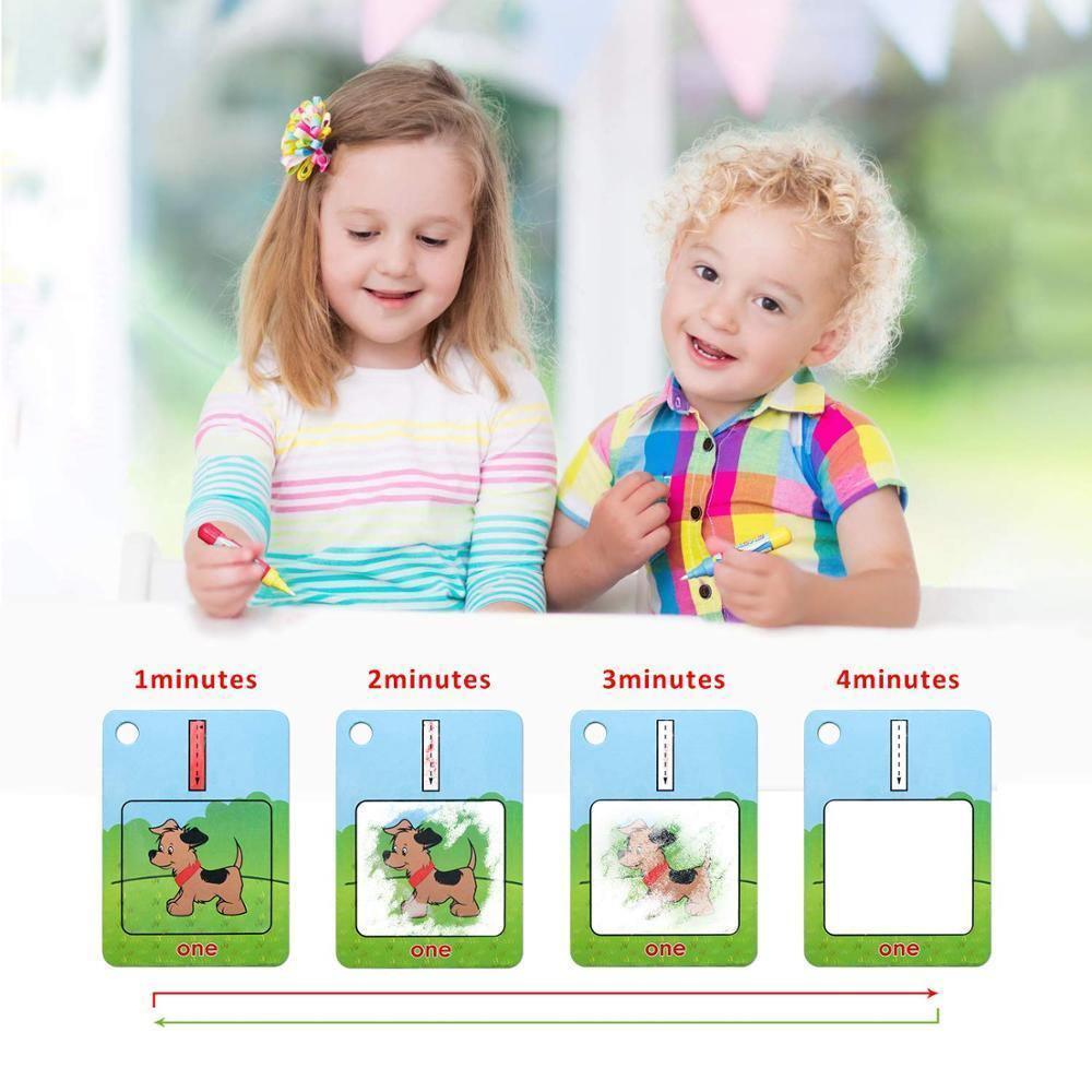 3 Types Water Drawing Learning Card & 1 Magic Pen Coloring Paper Cards Painting Board Educational Toys Drawing Book For  For Kids