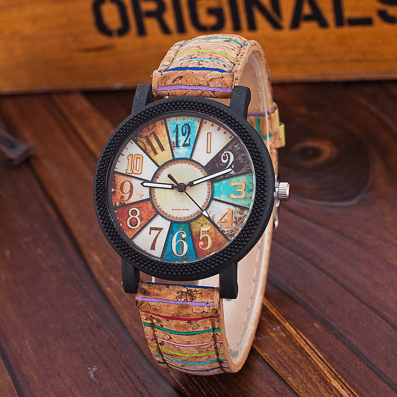 Fashion Casual Vintage Leather Women Quartz Wrist Watch  For Women and Girls